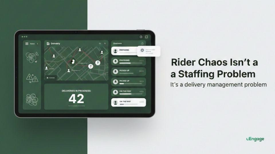 Rider Chaos Is Not a Staffing Problem (It’s a Delivery Management Problem)