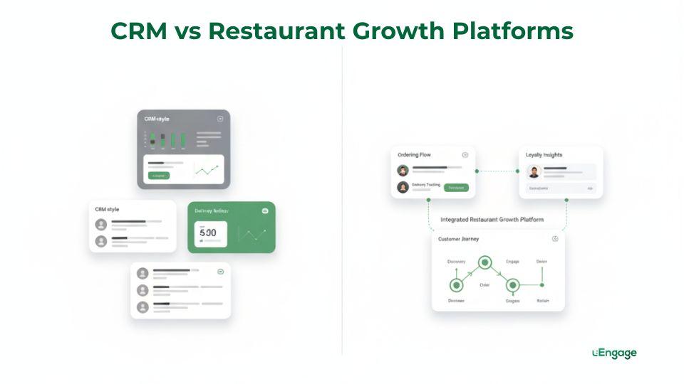 CRM vs Restaurant Growth Platforms: Why CRM Alone Is Not Enough in 2026